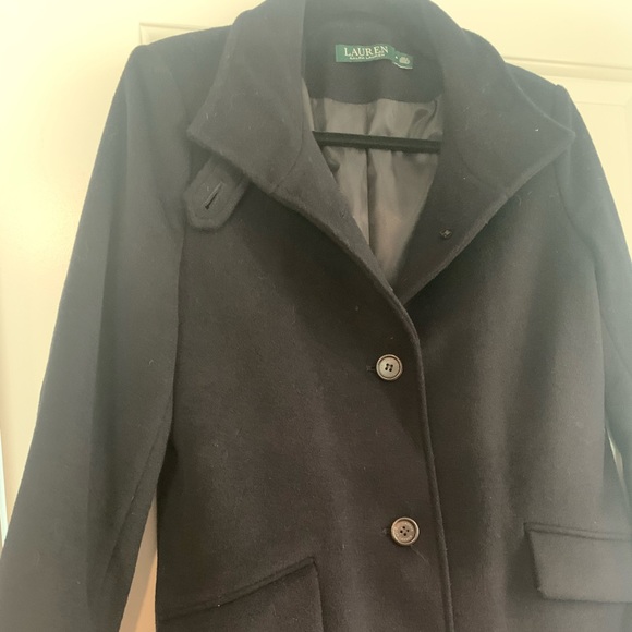 Ralph Lauren Wool Coat - Navy size 4 - Picture 2 of 15